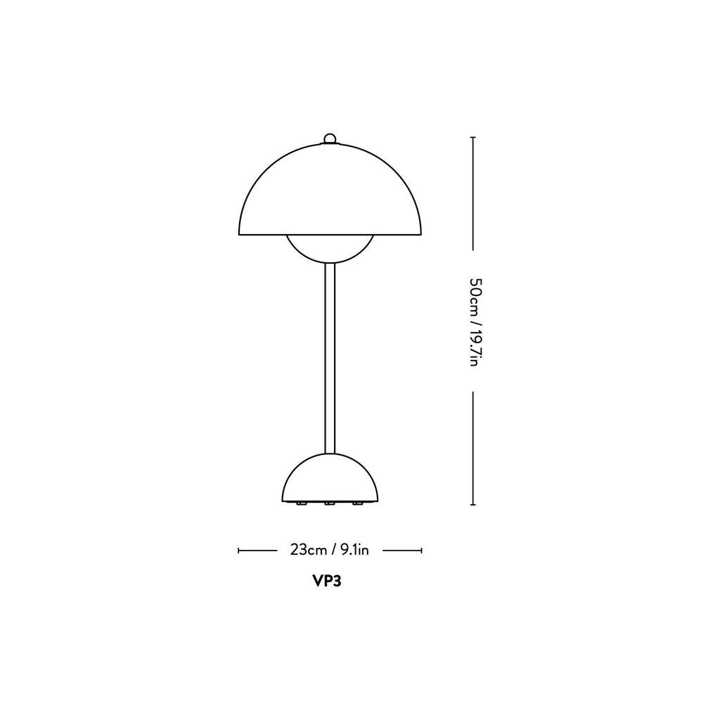 Lampe de table Champignon dorée