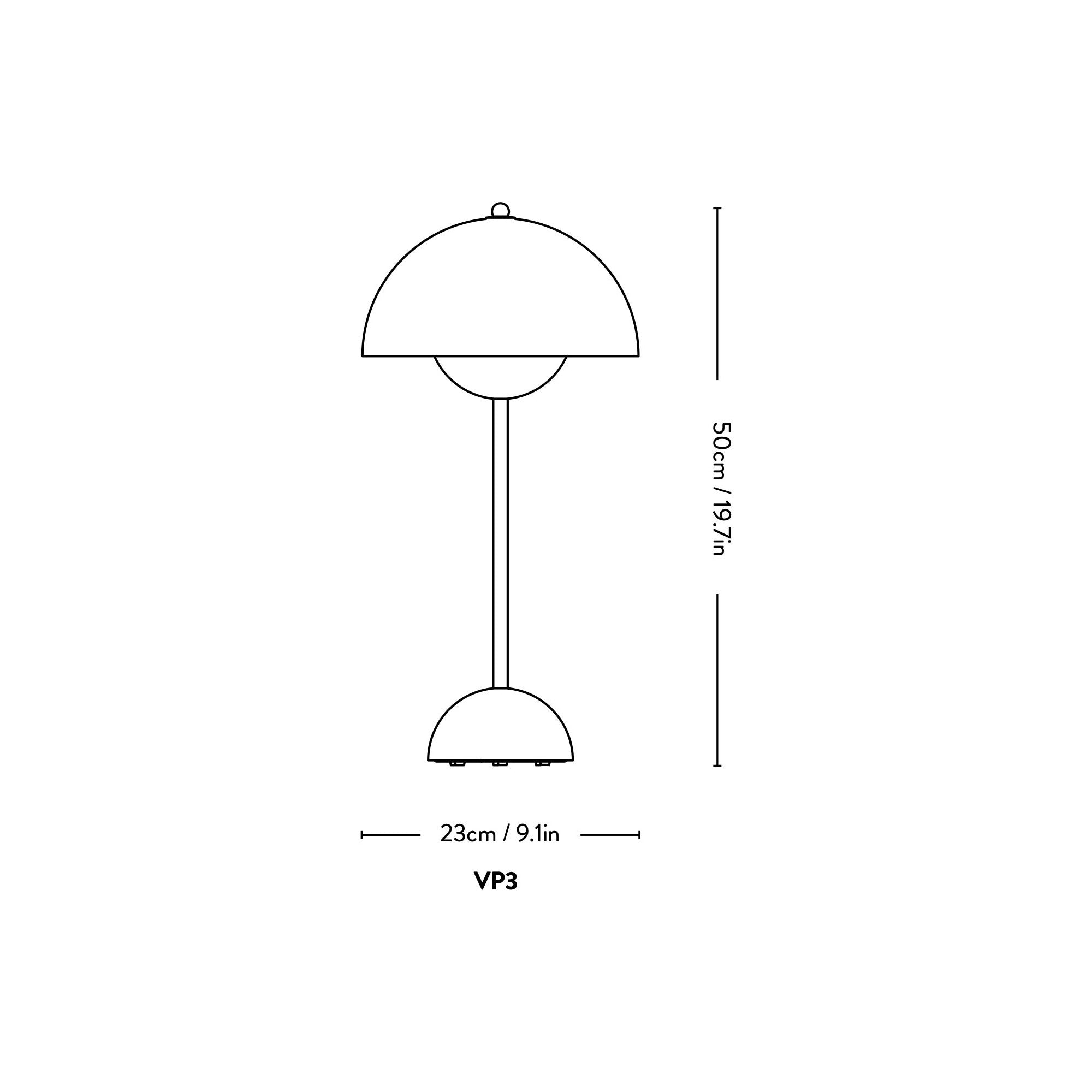 Lampe de table Champignon dorée