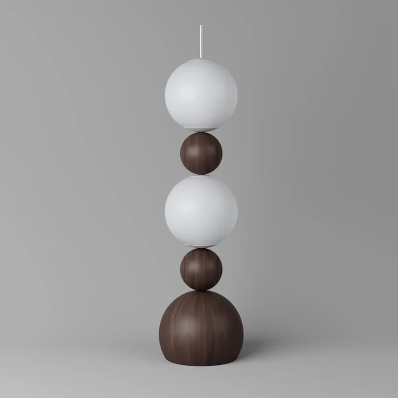 Lampe sur pied à boules lumineuses