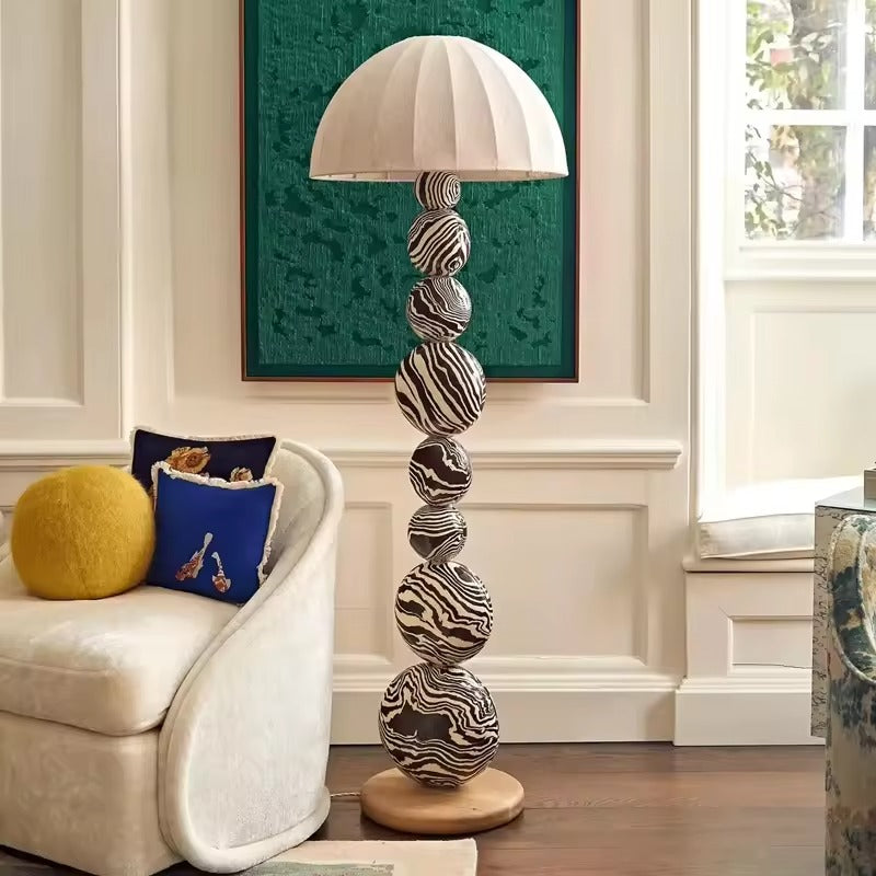 Lampadaire zebre