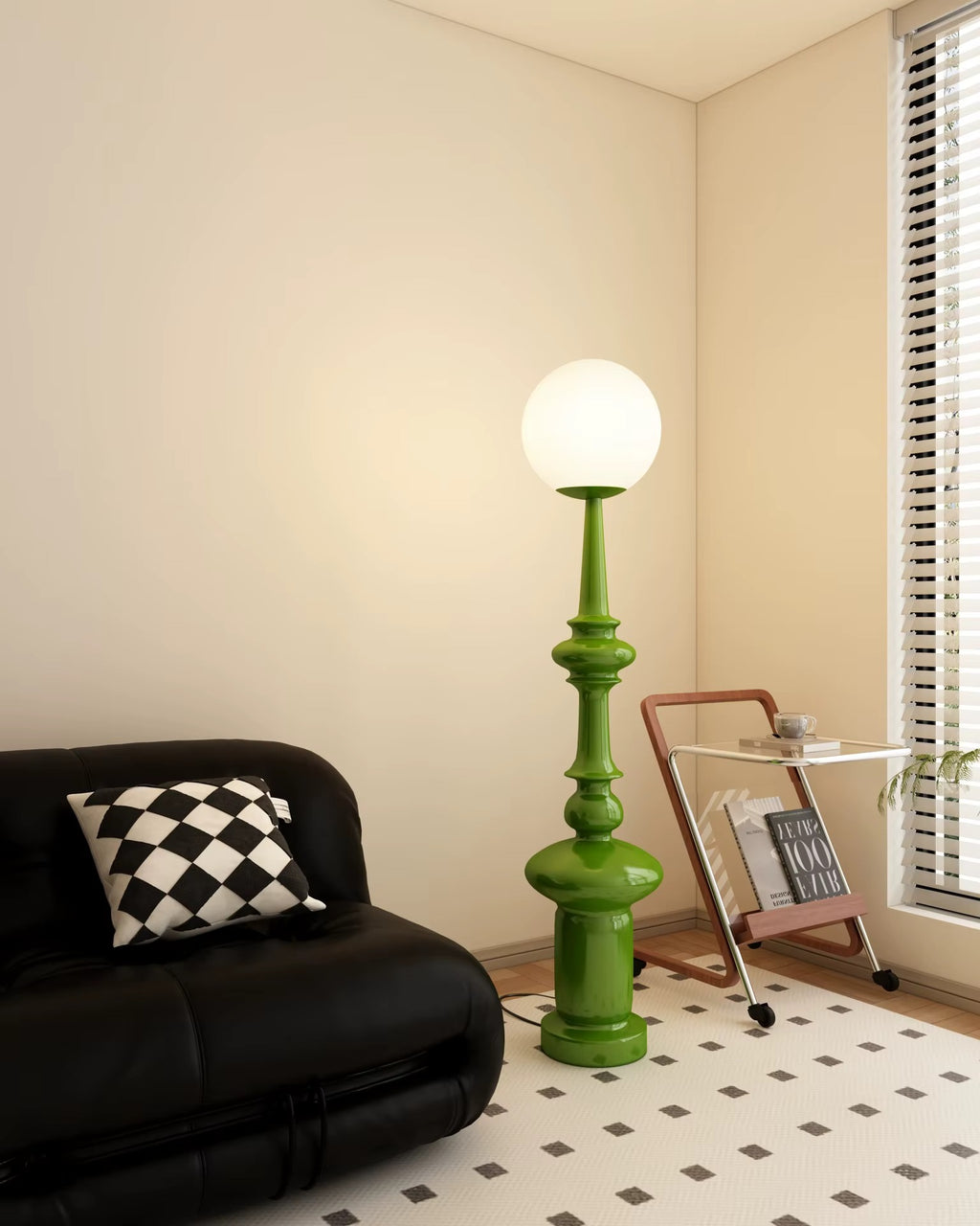 Lampe sur pied colonne romaine