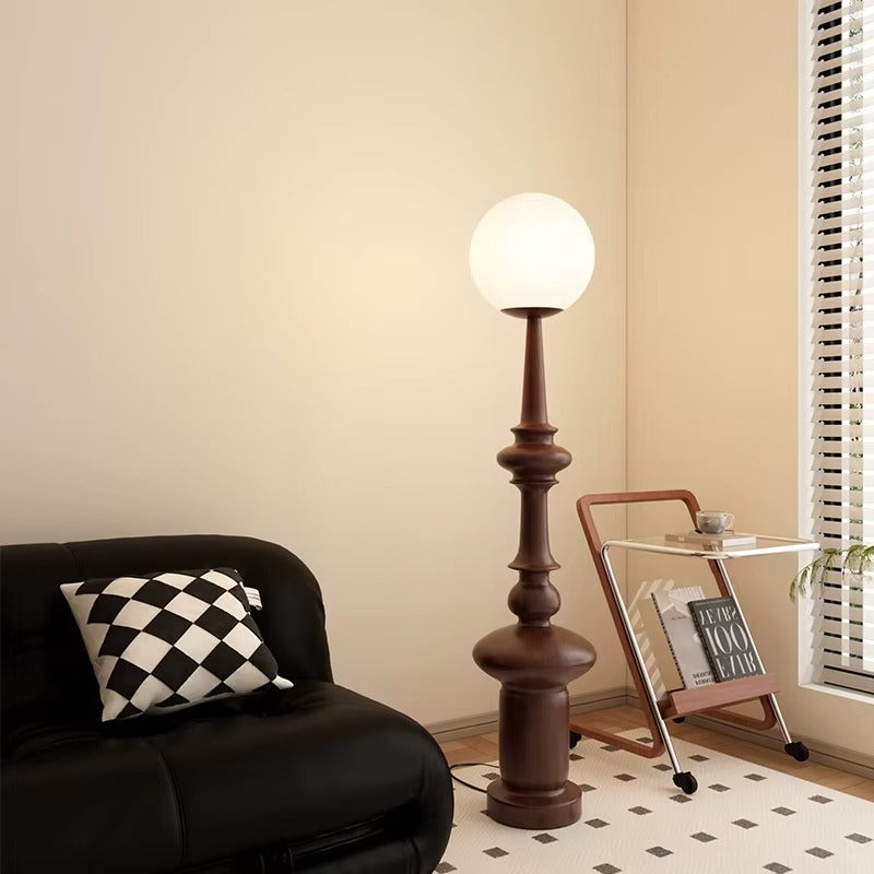 Lampe sur pied colonne romaine