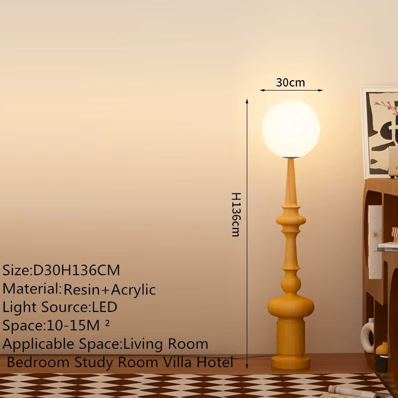 Lampe sur pied colonne romaine