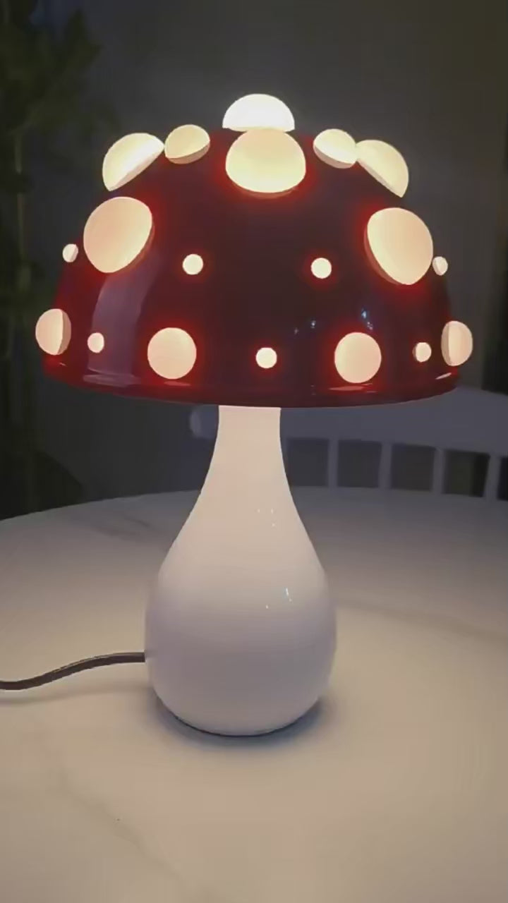 Lampe de bureau champignon